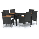 7 Piece Outdoor Dining Set for Unforgettable Memories, Cozy Cushions and Elegant Design