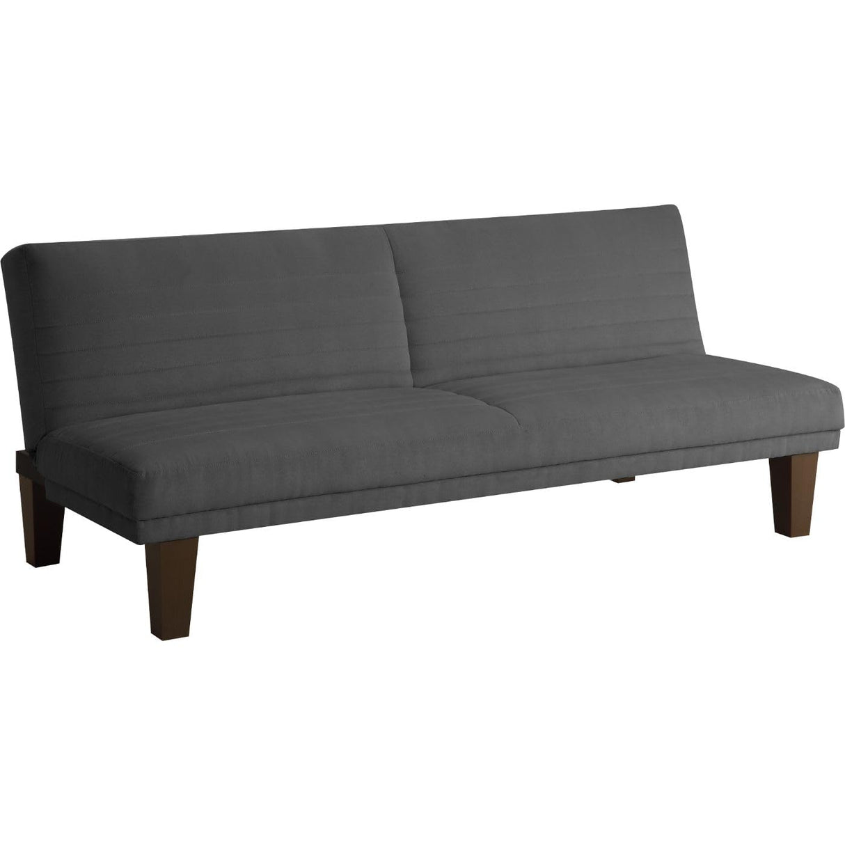 DHP Dillan Convertible Futon with Microfiber Upholstery, Grey