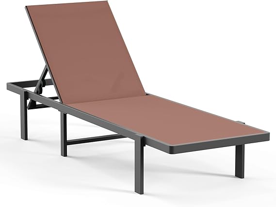 Aluminum Chaise Lounge Chair Outdoor, Patio Lounge Chair