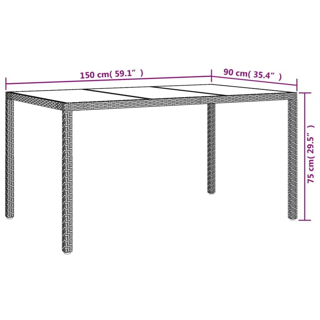 Outdoor Dining with 5 Piece Patio Dining Set, Comfortable Cushions, Durable Rattan, Gray