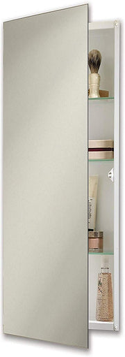 12" X 36" Pillar Medicine Cabinet with Polished Mirror White