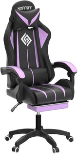 Ergonomic Gaming Chair with Bluetooth Speakers, LED RGB Lights & Massage