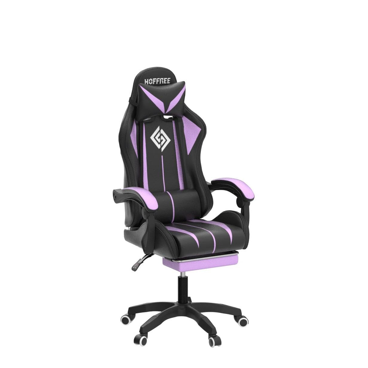 Ergonomic Gaming Chair with Bluetooth Speakers, LED RGB Lights & Massage