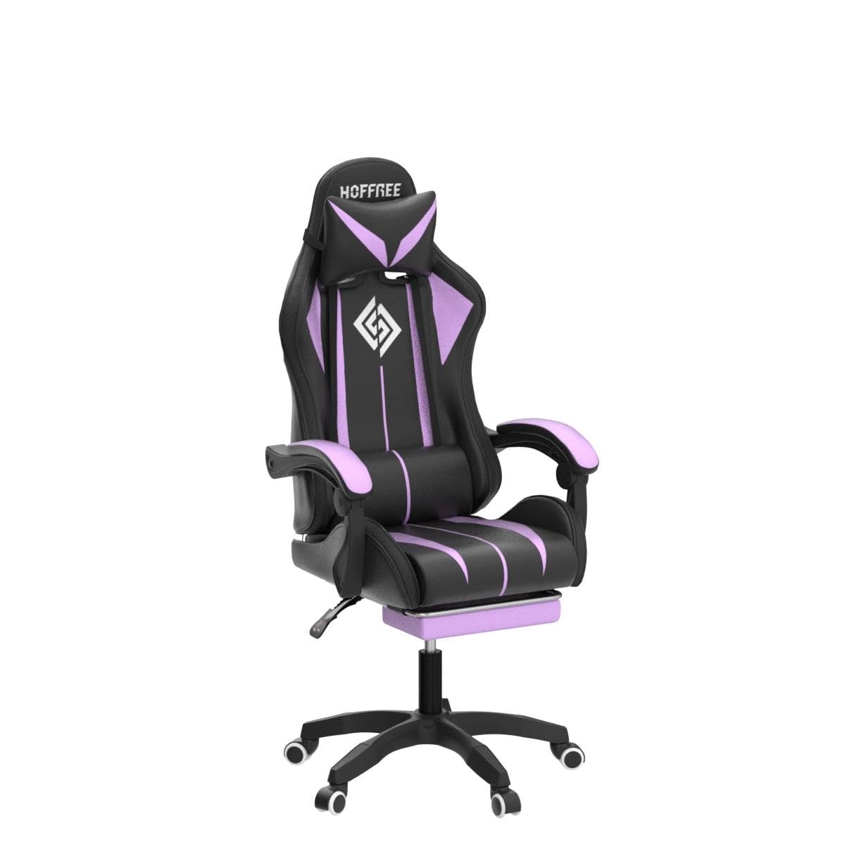Ergonomic Gaming Chair with Bluetooth Speakers, LED RGB Lights & Massage