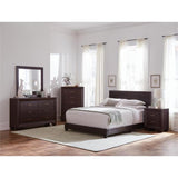 4-Piece Wood Full Bedroom Set in Brown and Dark Cocoa