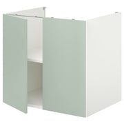 bc w shlf/doors, 80x62x75 cm, white/pale grey-green