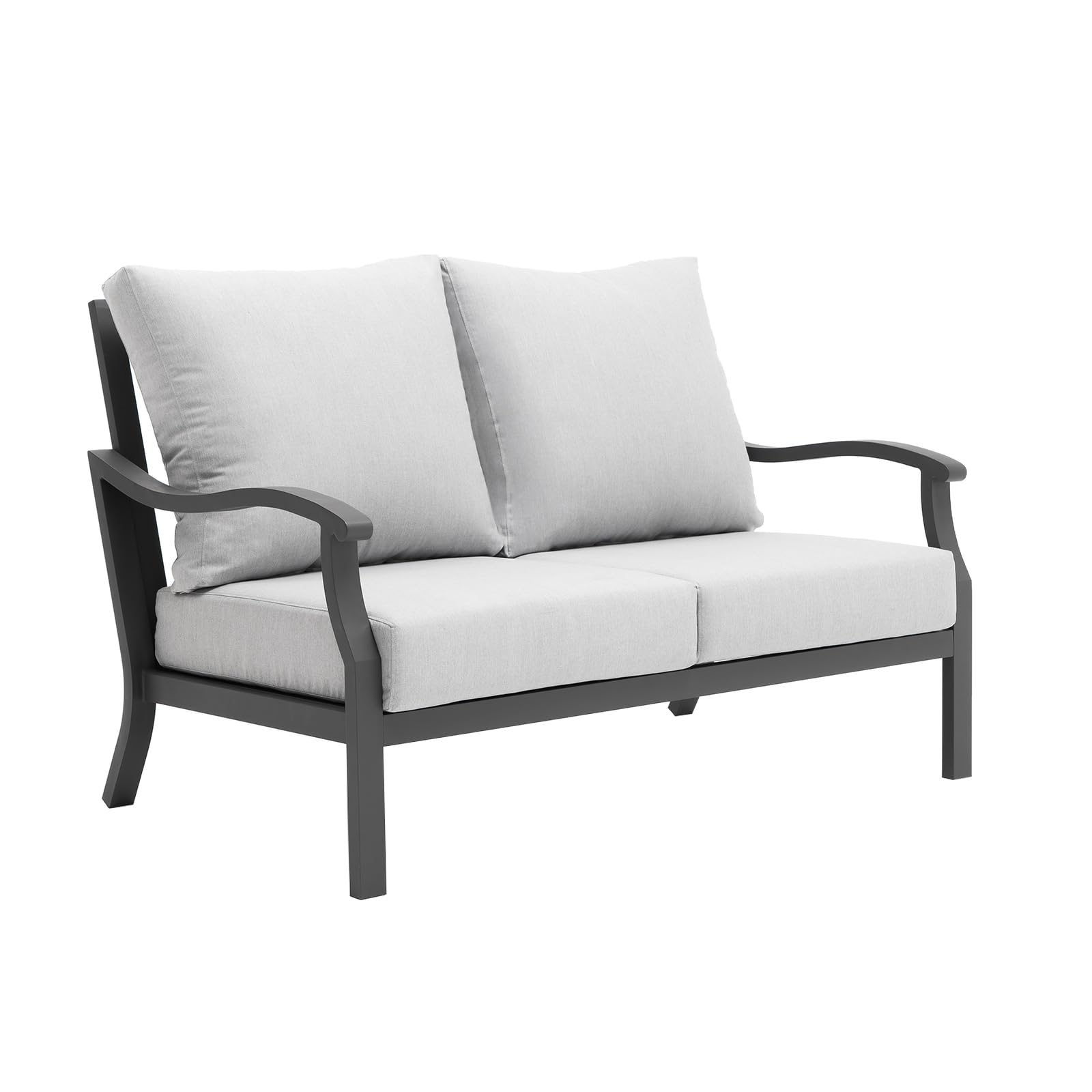 Outdoor Patio Loveseat 2 Seat Sofa Patio Love Seat Aluminum Loveseat Couch