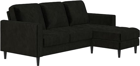 Modern Reversible Sectional Couch Upholstered