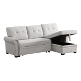 Convertible Sleeper Sofa with Pull Out Bed, 3-Seat Sofa Bed Sleeper Couch
