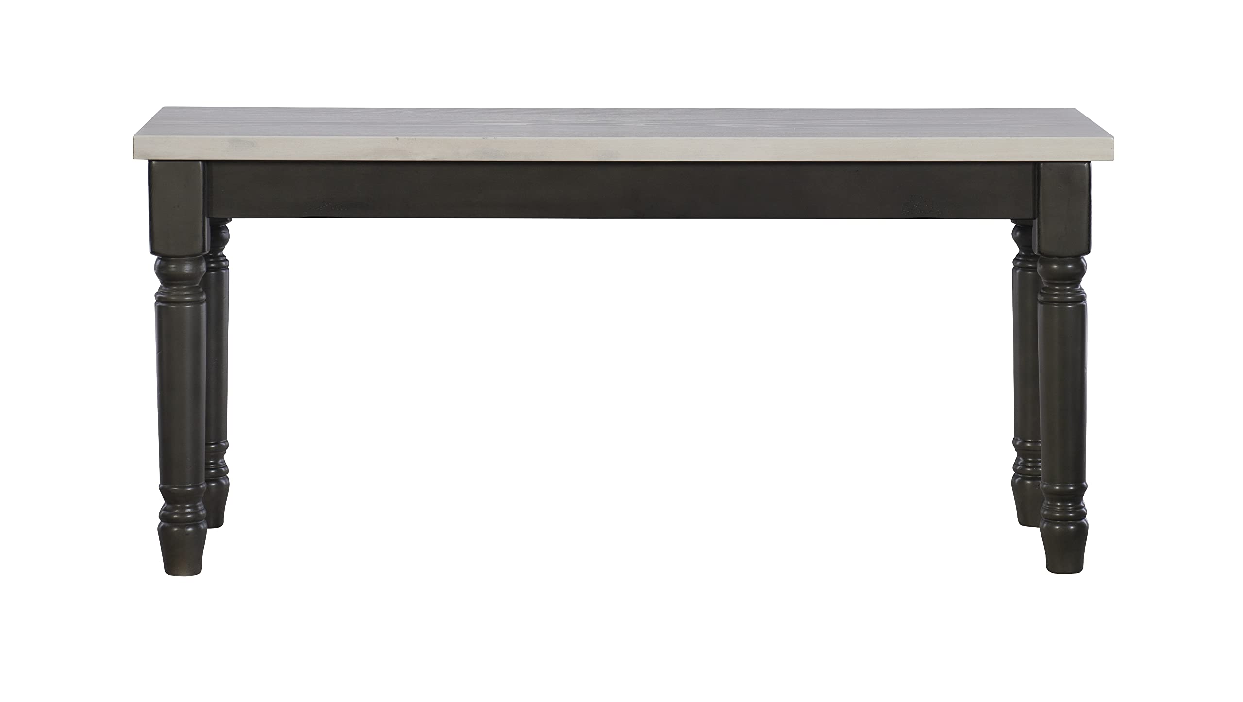 Piece Dining Set with Dark Grey Base and Smokey White Top Includes Dining Table Four