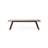 317325 Gaylor Dining Bench, Teak + Black