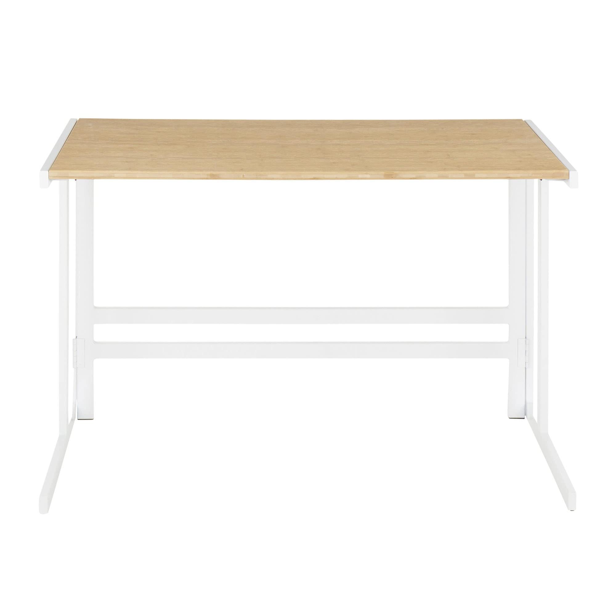 Roman Natural Wood Desk, Home Office Desk, Computer Desk, White Desk