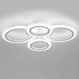 60W Modern LED Ceiling Light Fixture, Dimmable LED Chandelier Flush Mount Ceiling