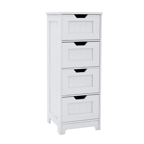 Bathroom Floor Cabinet White Freestanding Storage Organizer Cabinet