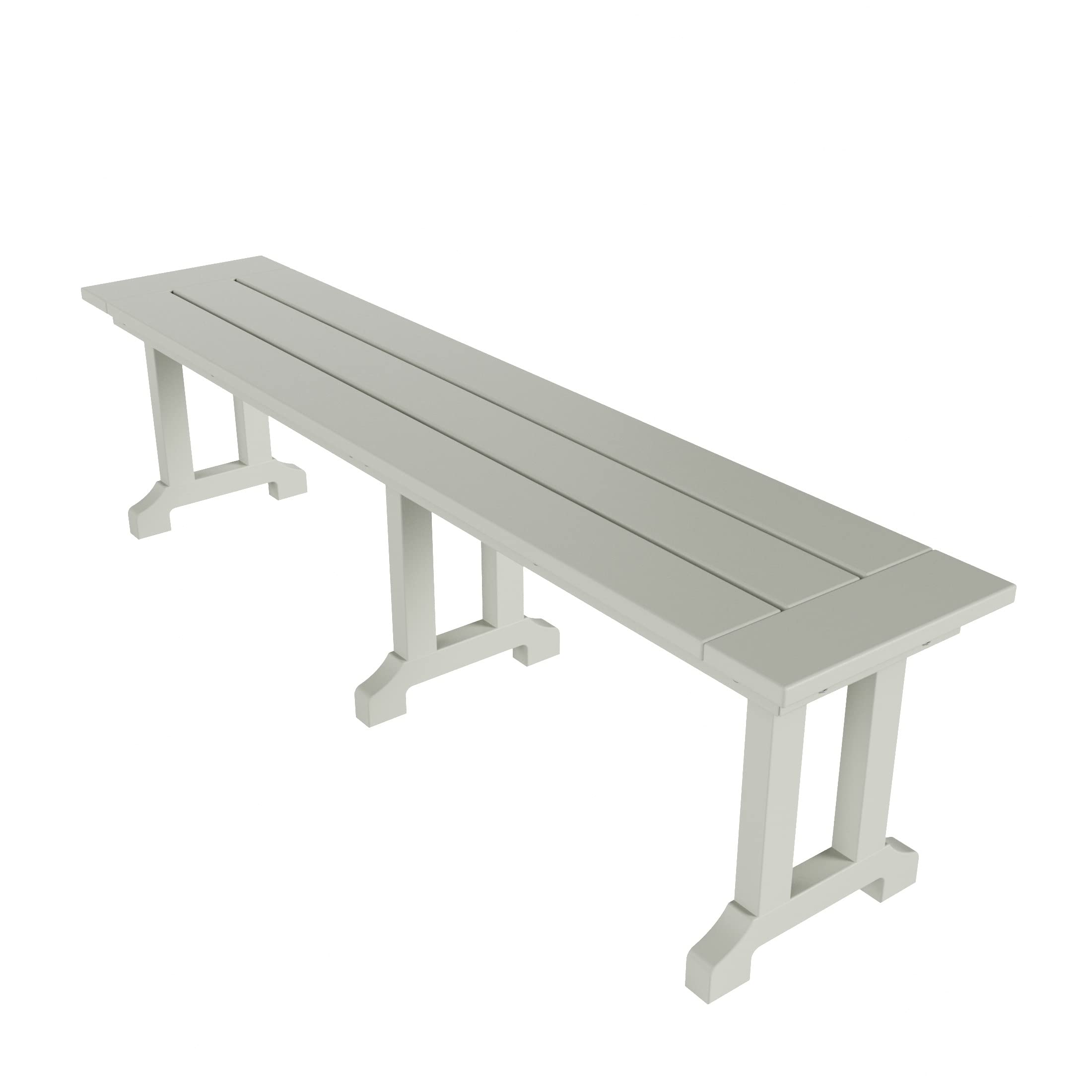 Sitting Bench 65” Inch Poly Lumber Bench Seat Chair UV Weather Resistant
