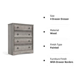 4 Drawer Dresser, Dressers for Bedroom