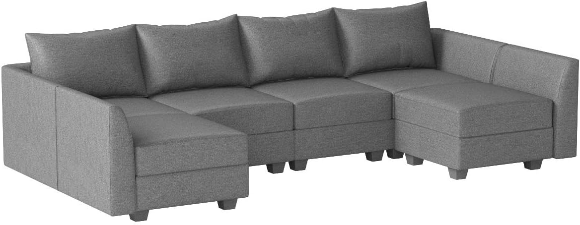 Modular Sectional Sofa U Shaped Sectional Modular Sofa with Storage Convertible