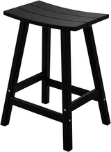 Malibu 29 Inch Outdoor Bar Stools, All Weather Resistant Poly Lumber Adirondack Bar