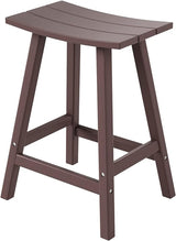 Malibu 29 Inch Outdoor Bar Stools, All Weather Resistant Poly Lumber Adirondack Bar