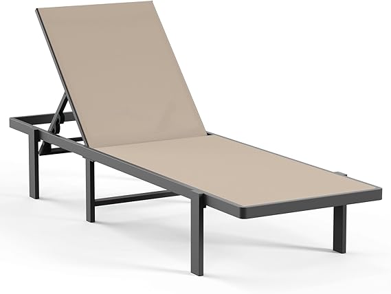 Aluminum Chaise Lounge Chair Outdoor, Patio Lounge Chair