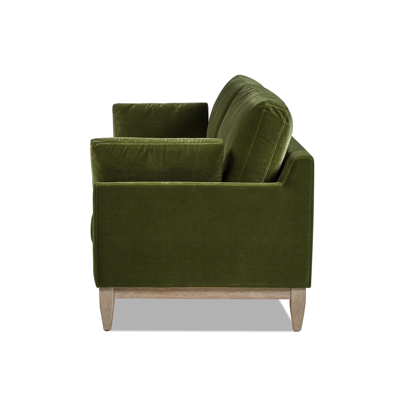 Pasadena 75.5" Modern Farmhouse Sofa, Olive Green Performance Velvet