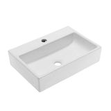 SM-VS203 Claire 20" Rectangle Vessel Sink, Glossy White