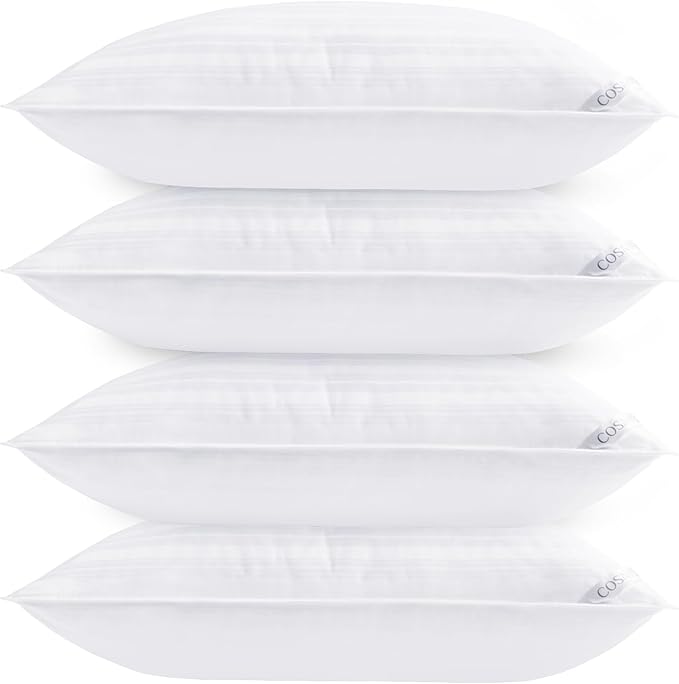 Hotel Collection Bed Pillows for Sleeping, Bed Pillows Standard Size Set of 4