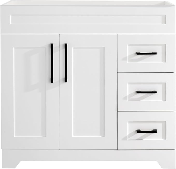 TONYRENA 36inch Bathroom Vanity Without Sink,Bathroom Storage Cabinet