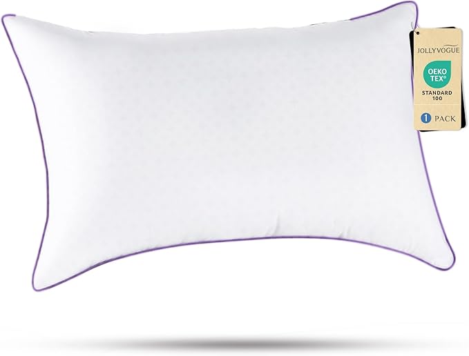 Pillows Queen Size Set of 4, Washable Supportive Bed Pillows with Super Soft Down