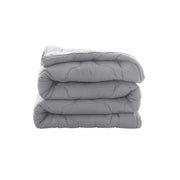 NexHome Comforter Duvet Insert - Quilted Comforters Queen Size, All Season Duvet, Down Alternative Bedding Comforter with Corner Tabs (Light Grey,Queen 88"x88")