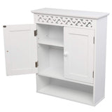 Bathroom Wall Cabinet Wood Medicine Cabinet, Multipurpose Home Kitchen Storage