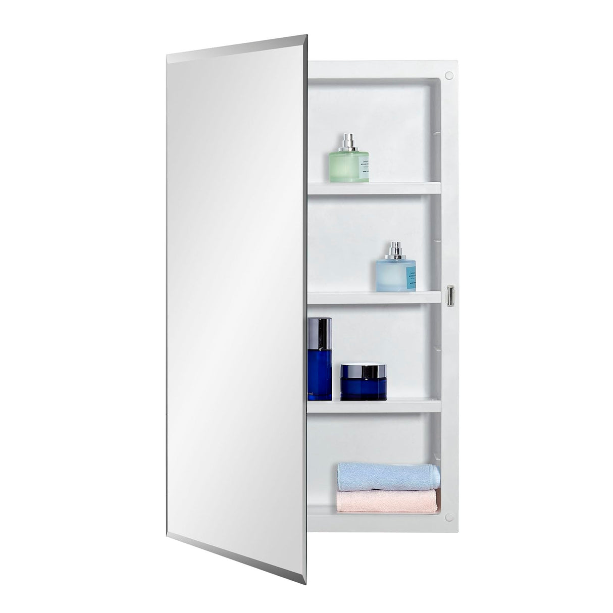 Plastic Medicine Mirror Cabinet for Bathroom 16 x 26 inch