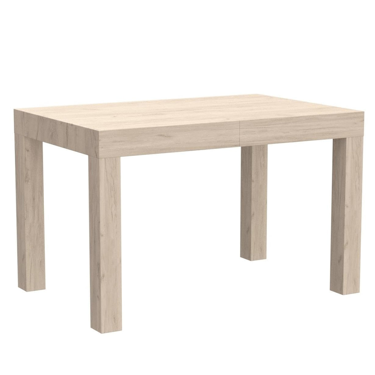 First Extendable Table, 47,2(77,6) x31,5 in, Oak, for 6-8 people, Expandable Dining Table