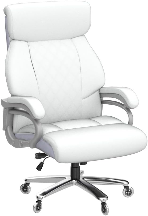 Big and Tall 500lbs Office Chair Wide Spring Seat, High Back Large Executive Chair