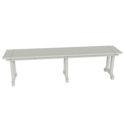 Sitting Bench 65” Inch Poly Lumber Bench Seat Chair UV Weather Resistant