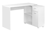 Workstation with Storage Shelves and Cabinet for Home & Office-Contemporary Style L