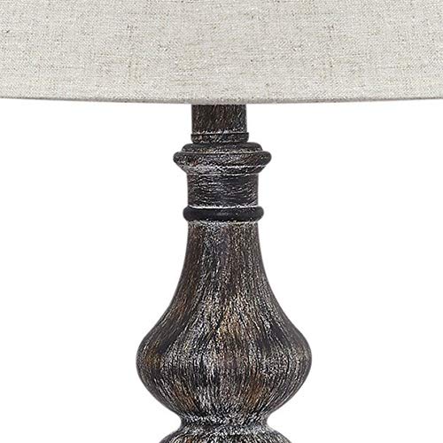 Mair Rustic Farmhouse Poly Table Lamp 2 Count