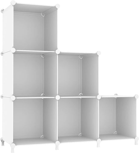 Cube Storage Organizer, Storage Cubes Shelves Bookshelf, 6 Cube Closet Organizers and Storage,