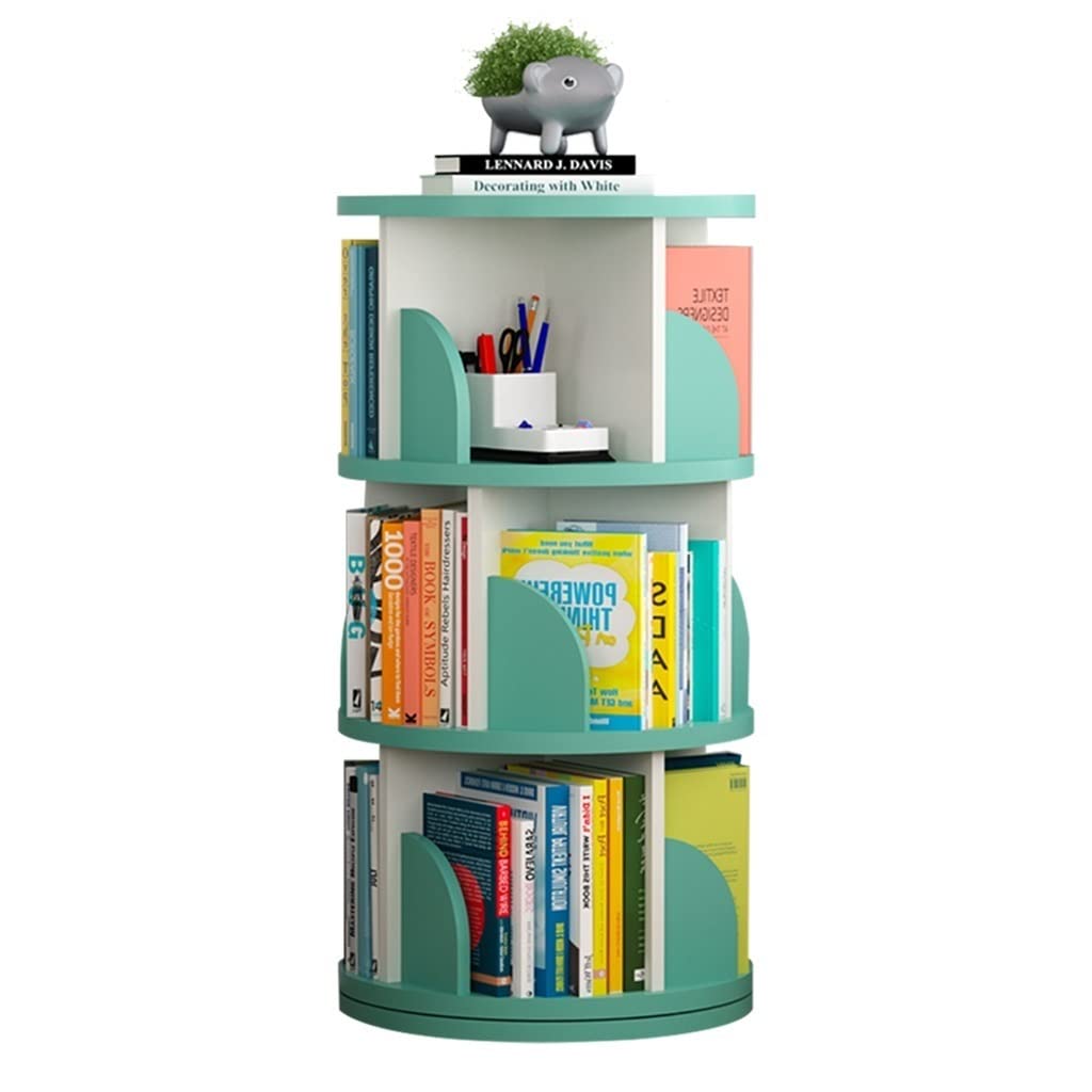 Bookcases Bookshelf 360° Rotatable Height Adjustable Bookshelf 3/4/5/6 Layer Shelf