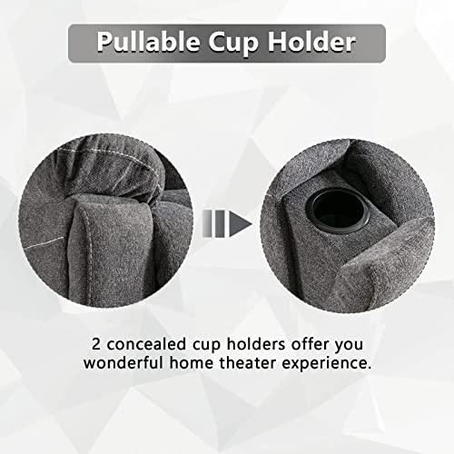 StoneCraft Titan XL Power Lift Recliner Chair – Massage, Heat, USB & Hidden Cup Holders
