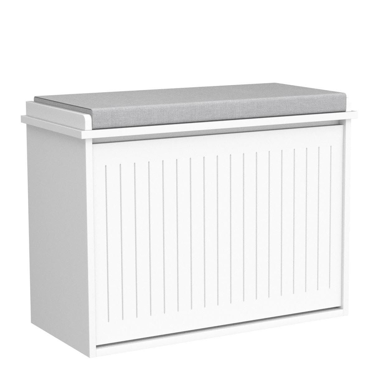 Shoe Bench, Storage Bench with Removable Seat Cushion, Ottoman for Entryway and Bedroom, 2