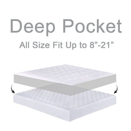 Cooling Mattress Topper Twin XL for Back Pain, Extra Thick Mattress Pad Cover,