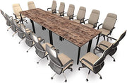 Conference Tables 14ft Office Computer Desk for Meeting Room Study Writing Printer Table