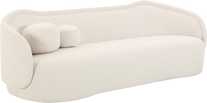 Circe Taupe Textured Velvet Sofa