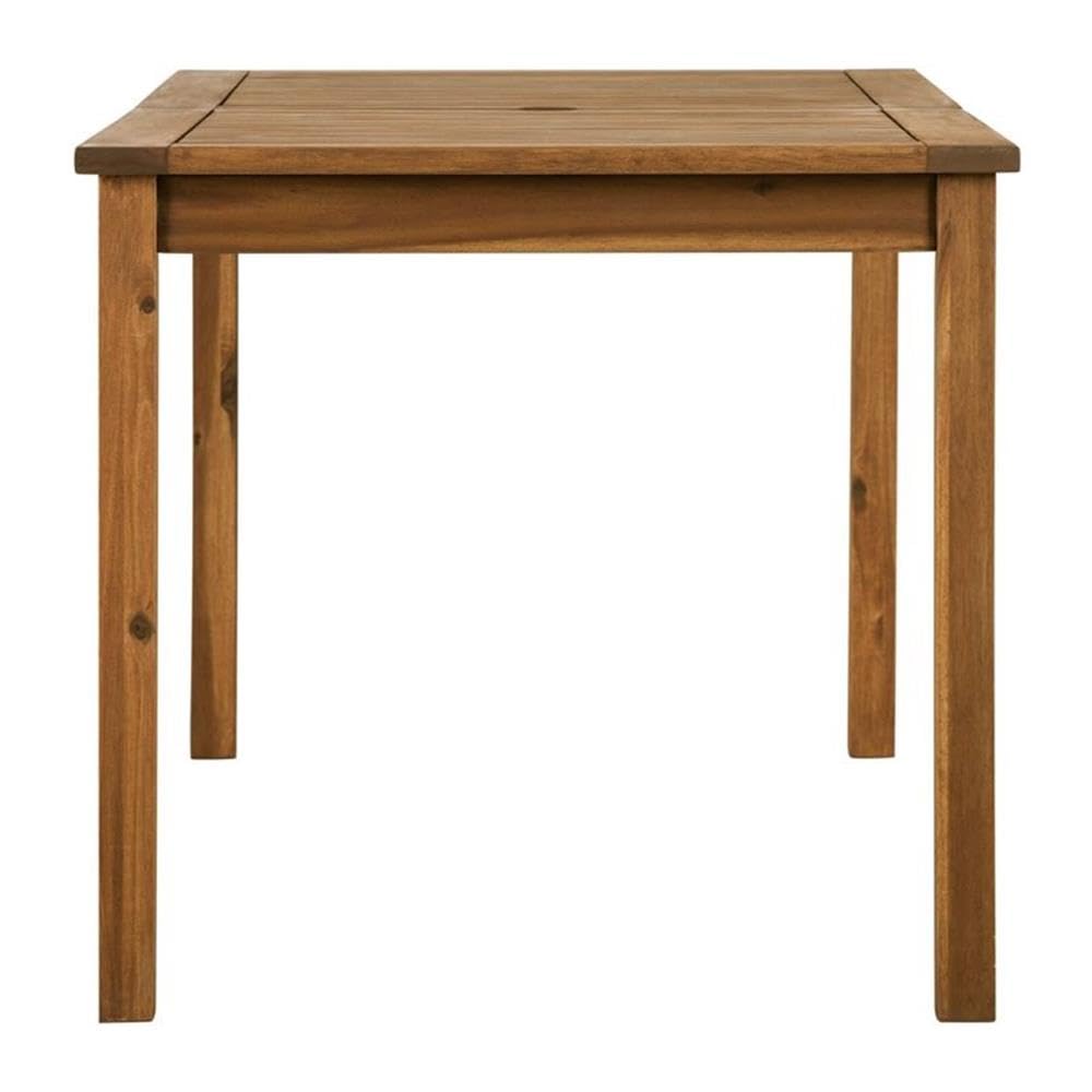 Acacia Wood Patio Dining Table in Brown