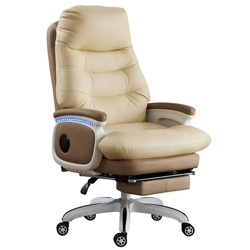 Office Chair Comfortable for Long Periods of Sitting Computer Chair Home Leather