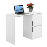 Designs2Go Student Desk with Storage Cabinets, White