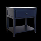 Max & Lily Nightstand with Drawer and Shelf, Blue