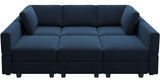 Modular Velvet Sectional Sofa with Chaise Lounge Sectional Sleeper Sofa with Storage