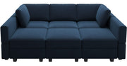 Modular Velvet Sectional Sofa with Chaise Lounge Sectional Sleeper Sofa